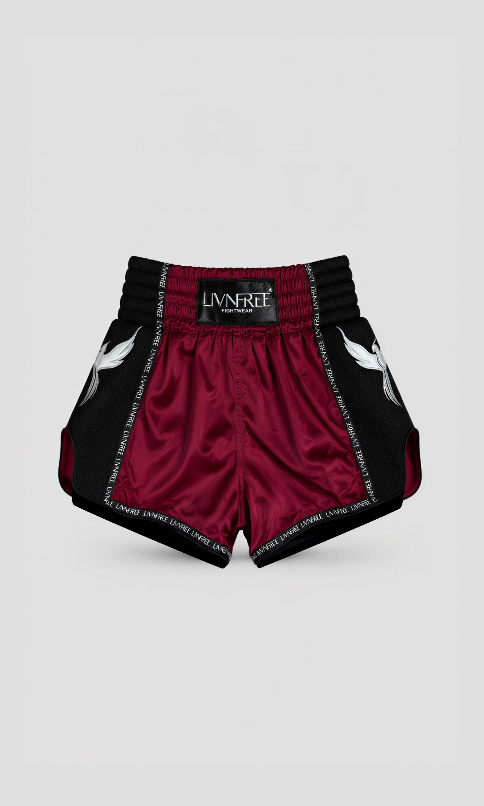 Muay Thai Shorts 2in1 Burgunda